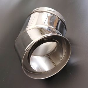Stainless Steel 45 Degree Elbow Stove Chimney Pipe For Twist Locking System