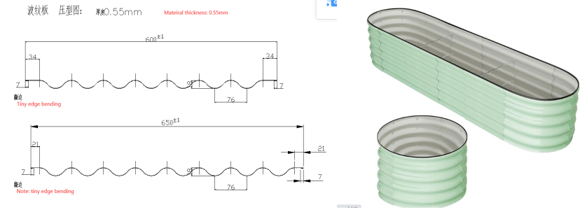 Raised Garden Beds Profile Rolling Forming Machine