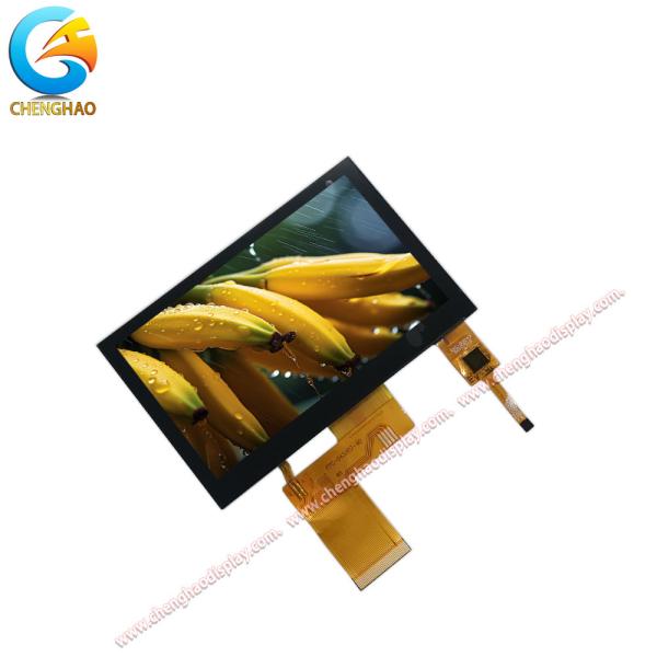 Quality 4.3 Inch IPS LCD Display Wide Viewing Angle TFT LCD Capacitive Touchscreen with 24-bit Parallel RGB Interface and Touch Panel Interface for sale