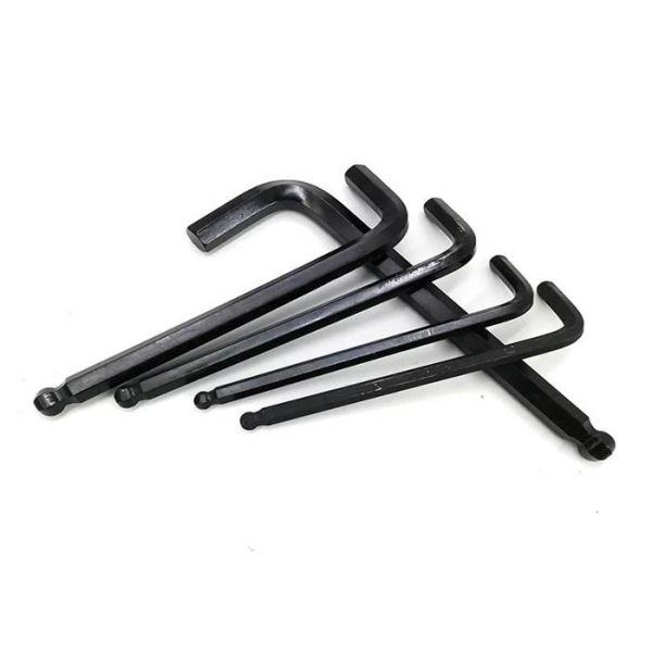 Quality 12mm Galvanized Steel B7 B7M Black Oxide Coating L Type Ball Head Hex Allen Key Spanner for sale