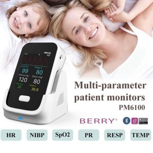 SpO2 ECG.blood pressure, Temperature Test Multi Parameter Patient Monitor For