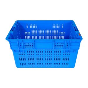 Customized Logo Mesh Plastic Crate for Nestable Stackable Plastic Turnover