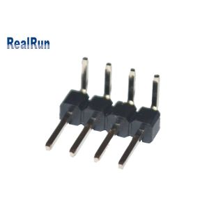 Machined Breakaway PCB Male Connector PA6T PBT LCP Right Angle Pin Header