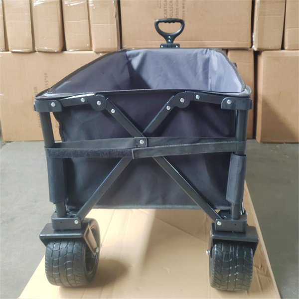 Custom Fabric PU Wheel Camping Outdoor Folding Hand Pull Cart Wagon