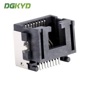 Shield Right Angle Extra Low Profile Rj45 Ethernet Connector, 8p8c Jack SMD KRJ