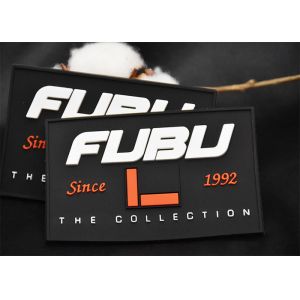 Embossed 3D PVC Patches , Garment And Bags Custom Rubber Patches