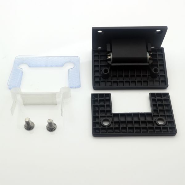 304 Stainless Steel Matt Black 90 Degree Shower Door Hinge for Square Appearance Style