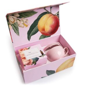 Empty Custom Tea Packing Box Handmade Magnetic Closure Fold Paper