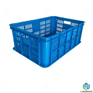 Durable Agricultural Plastic Fruit And Vegetable Crates Customized Logo