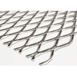 Flattened Galvanized Expanded Metal Sheet , Expanded Metal Screen Mesh