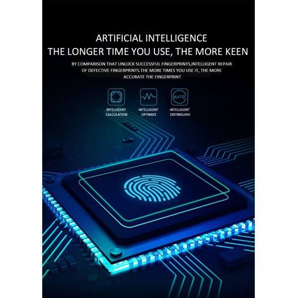 10 fingerprints Rainproof Smart fingerprint padlock