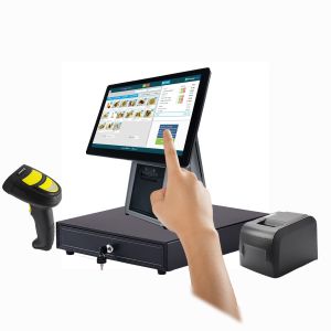 Wholesale 15.6 inch All in one Cash Register Touch Screen TFT LED Screen Android System with Printer Scanner for Kiosk from china suppliers