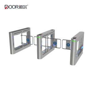 Self Designed Security Swing Barrier Gate With Facial Recognition IC Card QR