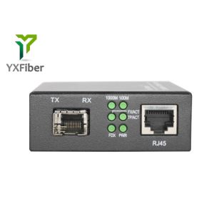 Gigabit Fast Ethernet 20km SFP Media Converter Fiber To RJ45
