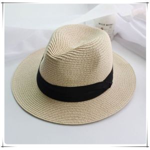 2017 Hot Colorful Boater Straw Hat With High Quality Wholesale 100% wheat straw
