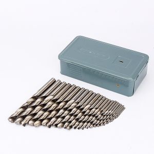 HSS High Speed Steel Metric Drill Bit Set HRC60-68 Hardness With Metal Case