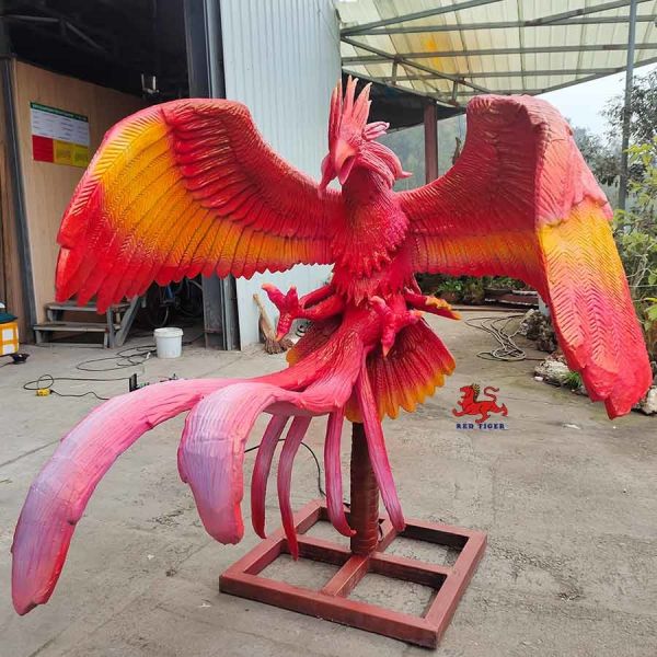 Quality Chinese Ancient Animatronic Creatures With Motion Sound Customization - Zhongming Niao for sale