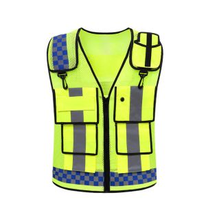 Wholesale Custom Construction Reflective Vest 100% Polyester Lightweight Hi Vis Vest from china suppliers