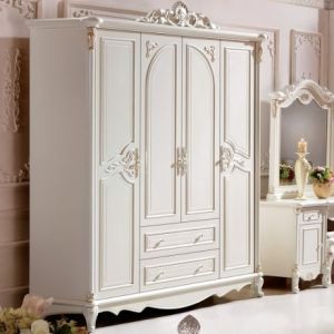 Versatile Storage Made Simple with Our Trend French Elegant Wardrobe Wood Style