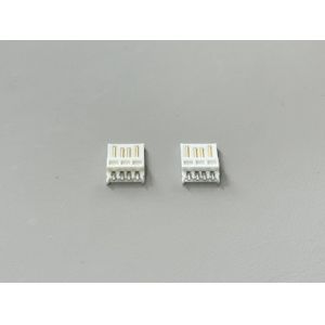 USB 2.0 AM Male Wire Solder Connector 5U Gold-Plated Terminal for Power & Data