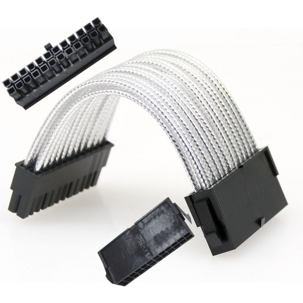 Quality 24 Pin ATX RGB Sleeved Cable Software Synchronization ARGB decorative Extension cord Cable Kit 5V 3Pin Synchronous single head for sale