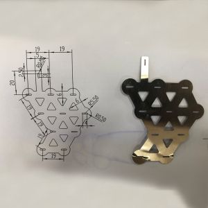 Zinc Plated Metal Die Stamped Bending Parts For Various Tube Shapes