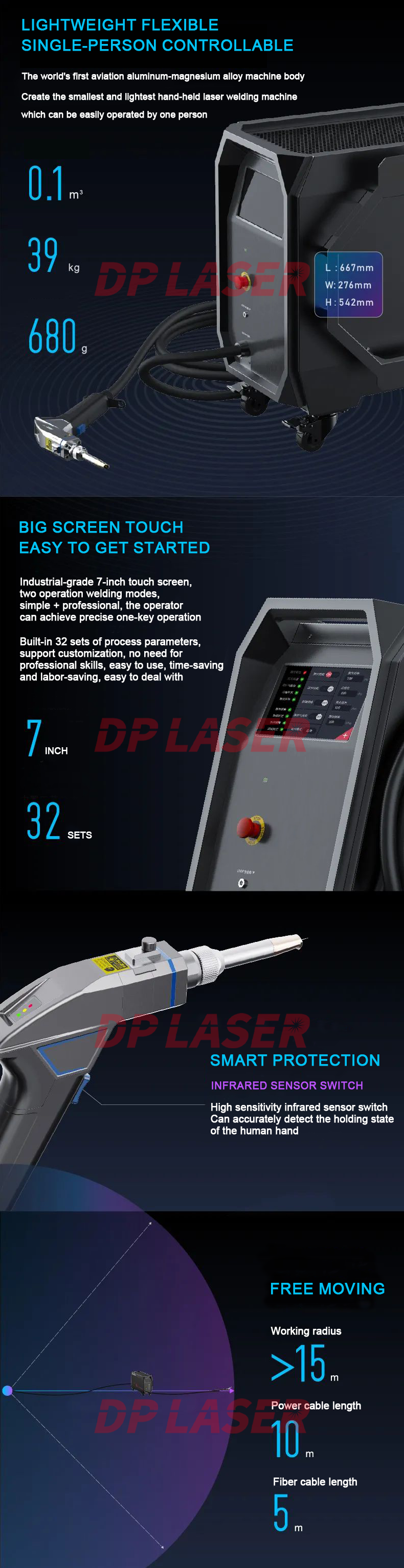 Air Cooling 1500W Handheld Laser Welding Machine