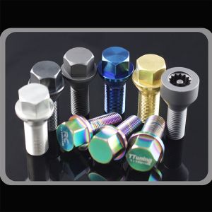 Titanium GR5 Open End Lug Nut M12x1.25 M12x1.5 M14x1.5 M14x1.25 With PVD Coating