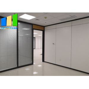 10mm Clear Tempered Frosted Glass Office Partition Walls With Aluminum Frames