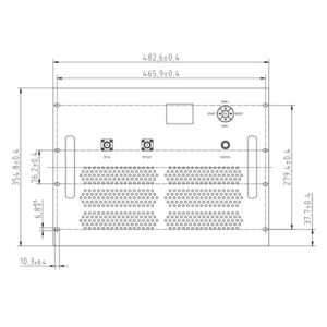 1-2GHz 330W Ultra Wideband Power Amplifier Chassis High Power Amplifier (8U