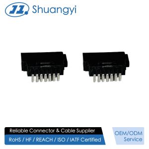 China SATA 7-Pin Wire Solder Female Connector, 1.27mm Pitch PCB Signal Power Interface, Custom Electrical Terminals for HDD SSD Server Storage Transmission and Industrial Equipment Applications on sale