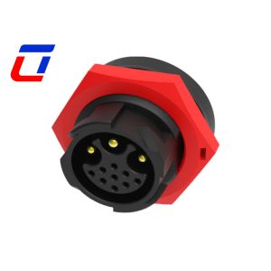3 9 Pin Plug Socket Waterproof Circular Connector IP67 Data And Power Connection