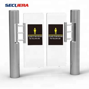 Pedestrian Automatic Sliding Security Entrance Control Swing RFID Turnstile