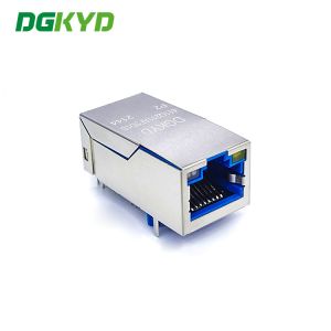 Integrated Magnetic 2.5G RJ45 Shielded Connector 33mm POE With LED