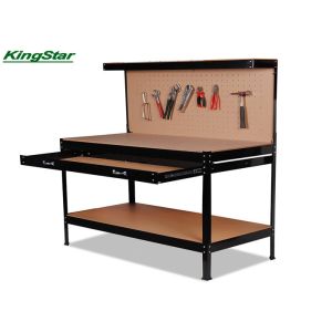 Wholesale Durable 1.2M Boltless Steel Garage Workbench With Drawers , 100kg Capacity from china suppliers