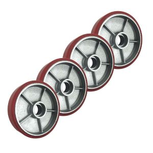 200x50mm 2200lbs Loading Polyurethane Casters For Pallet Truck