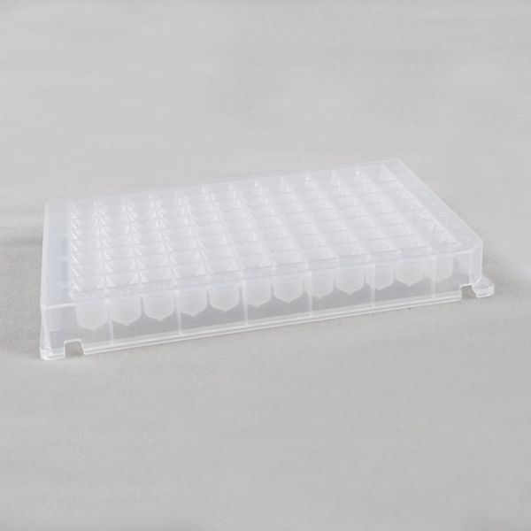 0.5 Ml Square Well Conical Bottom 96 Deep Well Plate Medical Grade Polypropylene