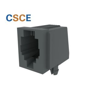 Female RJ11 Modular Jack / RJ11 4P4C Connector Insulation Resistance 500 Megohms