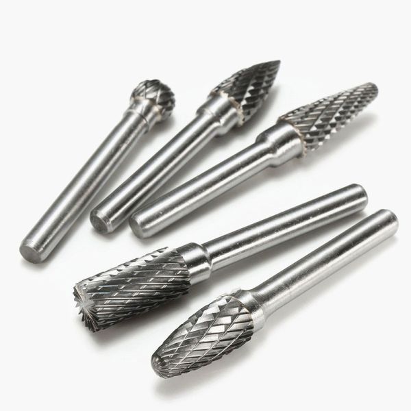 Quality 10PCS 1/8" Shank Dia Tungsten Carbide Rotary File Burr Cutter for Power Tools and Burrs for sale