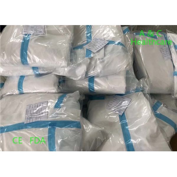 Anti Virus Disposable Protective Coverall Suit Non Woven ICU Usage