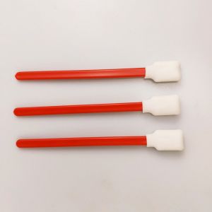 No Lint Red Foam Tipped Swabs Rectangle Square Sponge Head