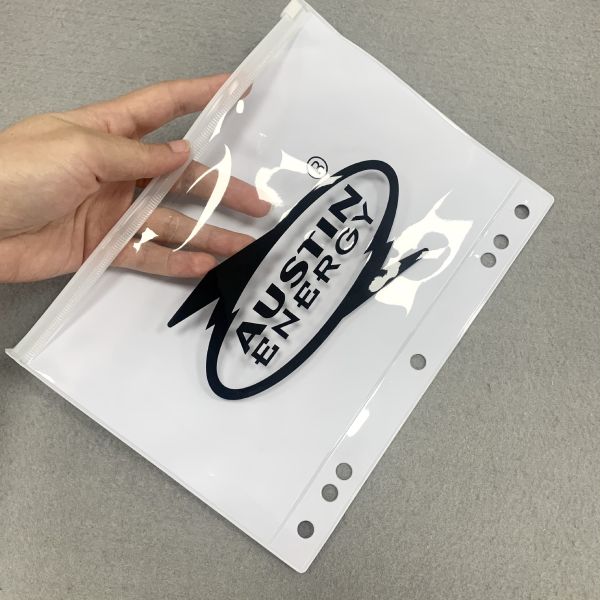Clear Waterproof Zipper Pouch Screen Printing / Gravure Printing Weight Capacity