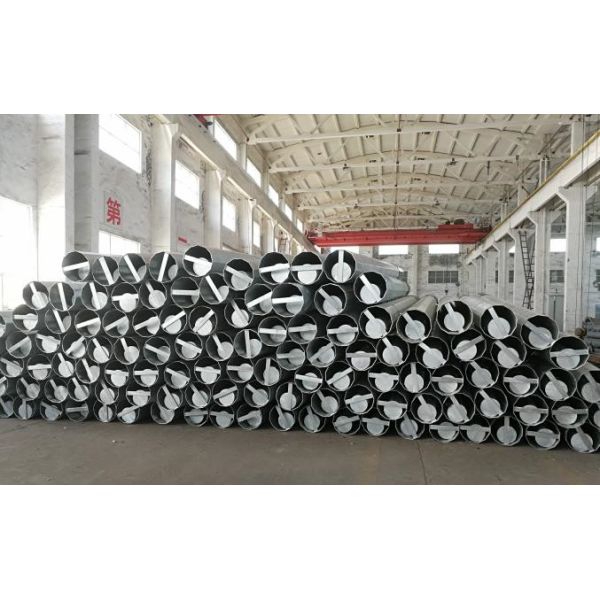 Electric Steel Power Transmission Pole with Slip Joint Connection 10KV- 550KV