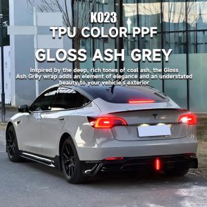 China K023 Gloss Ash Grey TPU Color Car Paint Protection Film For Wrapping Car on sale