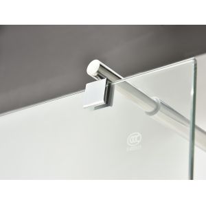 8mm Pivot Shower Screen 600x2000mm Aluminum Frame