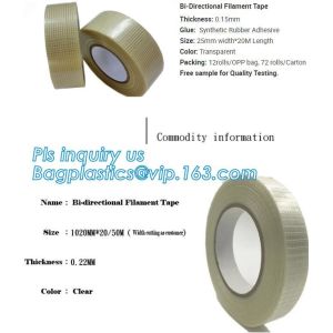 Drywall Mono Line Fiberglass Labelh Mounting Tape Bi-Directional Filament woven