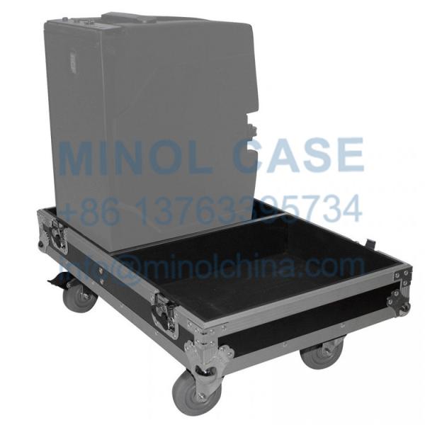 Quality Aluminum Line Array Speaker Flight Case With 4 Inch Wheels For Two RCF HDL 10-A Active Line Array Speakers for sale