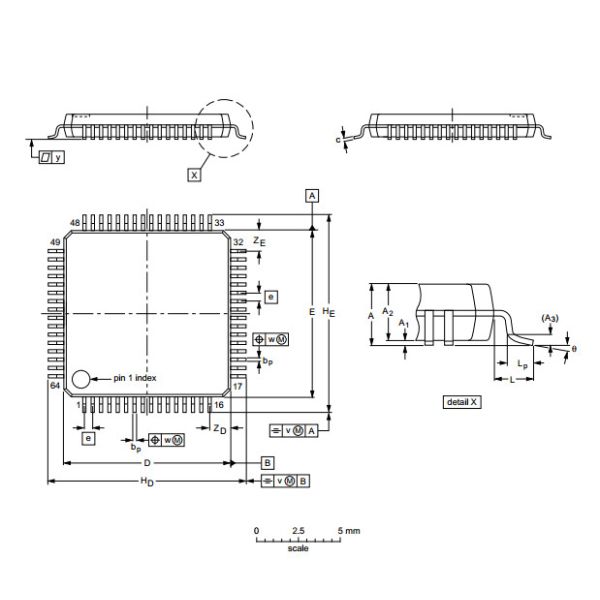 Single-chip 16/32-bit microcontrollers; 64/128/256 kB ISP/IAP flash LPC2119FBD64