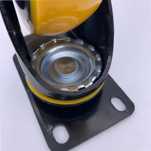 75mm Swivel Plate PU Tread Caster Wheels For Industry Medium Duty Castor