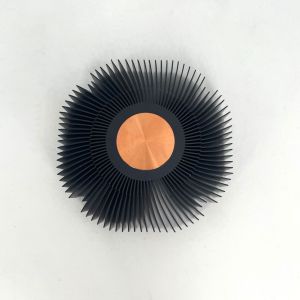 Sunflower Profiles Extruded Aluminium Heat Sink AL6063 With Copper Core